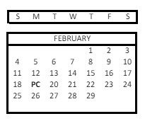 District School Academic Calendar for Trapper Creek Elementary for February 2024