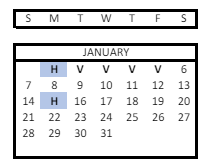 District School Academic Calendar for Colony Middle School for January 2024
