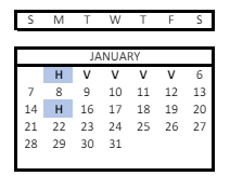 District School Academic Calendar for Trapper Creek Elementary for January 2024