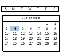 District School Academic Calendar for Cottonwood Creek Elementary for September 2023