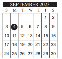 District School Academic Calendar for Mcauliffe Elementary for September 2023