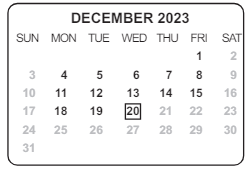 District School Academic Calendar for Knapp Elementary School for December 2023