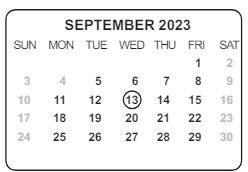 District School Academic Calendar for Knapp Elementary School for September 2023