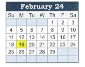 District School Academic Calendar for Benton Central Jr-sr High Sch for February 2024