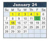 District School Academic Calendar for Benton Central Jr-sr High Sch for January 2024
