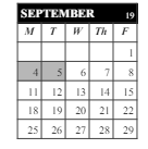 District School Academic Calendar for Middle School Alternative Prog for September 2023