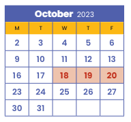 District School Academic Calendar for Dowling Elementary for October 2023