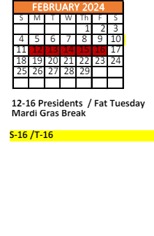 District School Academic Calendar for Martha Thomas Elementary School for February 2024