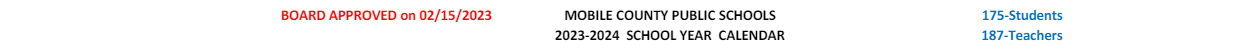 District School Academic Calendar for Orchard Elementary School