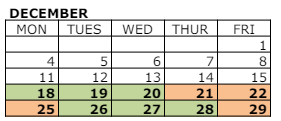 District School Academic Calendar for Laguna Nueva Elementary for December 2023