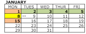 District School Academic Calendar for Garfield Elementary for January 2024