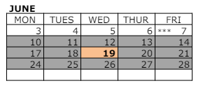 District School Academic Calendar for Suva Intermediate for June 2024