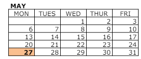 District School Academic Calendar for Vail High (CONT.) for May 2024