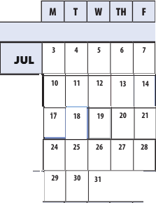 District School Academic Calendar for Roscoe R. Nix Elementary for July 2023
