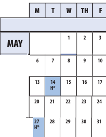 District School Academic Calendar for Roscoe R. Nix Elementary for May 2024