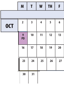 District School Academic Calendar for Roscoe R. Nix Elementary for October 2023