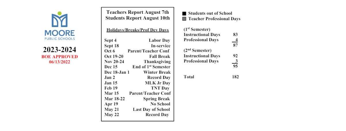 District School Academic Calendar Key for Wayland Bonds Es