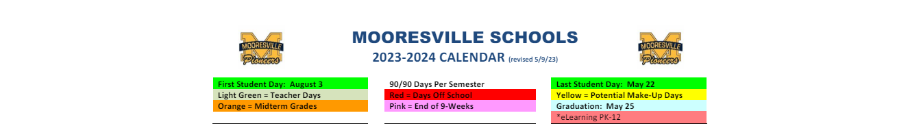 District School Academic Calendar Key for Paul Hadley Middle Sch