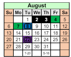 District School Academic Calendar for North View Elementary School for August 2023