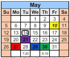 District School Academic Calendar for North View Elementary School for May 2024
