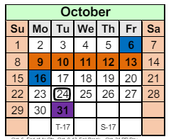 District School Academic Calendar for North View Elementary School for October 2023