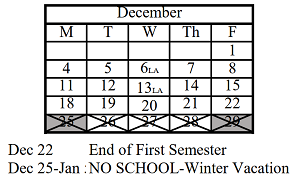District School Academic Calendar for Steeple Run Elem School for December 2023