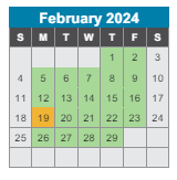 District School Academic Calendar for Buena Vista Elementary Enhanced Option for February 2024