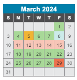 District School Academic Calendar for Carter Lawrence Elementary Magnet School for March 2024