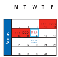 District School Academic Calendar for Maple Mountain High for August 2023