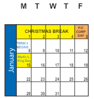 District School Academic Calendar for Maple Mountain High for January 2024