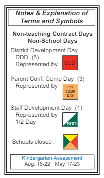 District School Academic Calendar Legend for Maple Mountain High