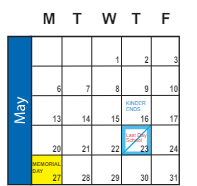 District School Academic Calendar for Maple Mountain High for May 2024