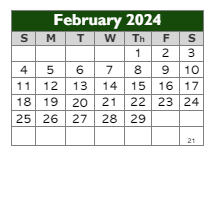 District School Academic Calendar for Charles Allen Prosser Sch Of Tech for February 2024