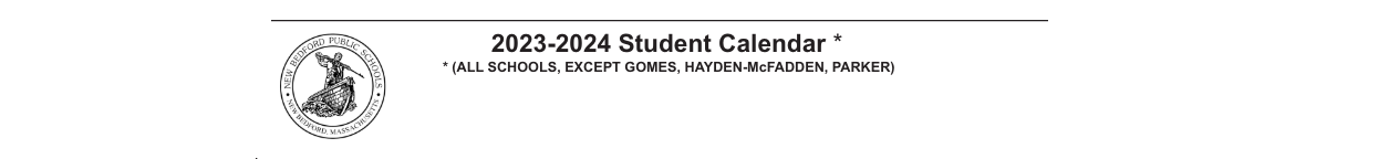 District School Academic Calendar for James B Congdon