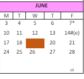 District School Academic Calendar for Christopher Columbus Academy for June 2024