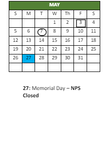 District School Academic Calendar for Larrymore ELEM. for May 2024