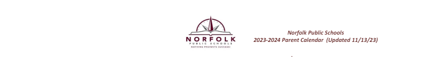District School Academic Calendar for Grant Elementary School