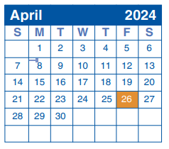 District School Academic Calendar for Alter Middle for April 2024