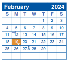 District School Academic Calendar for Alter Middle for February 2024