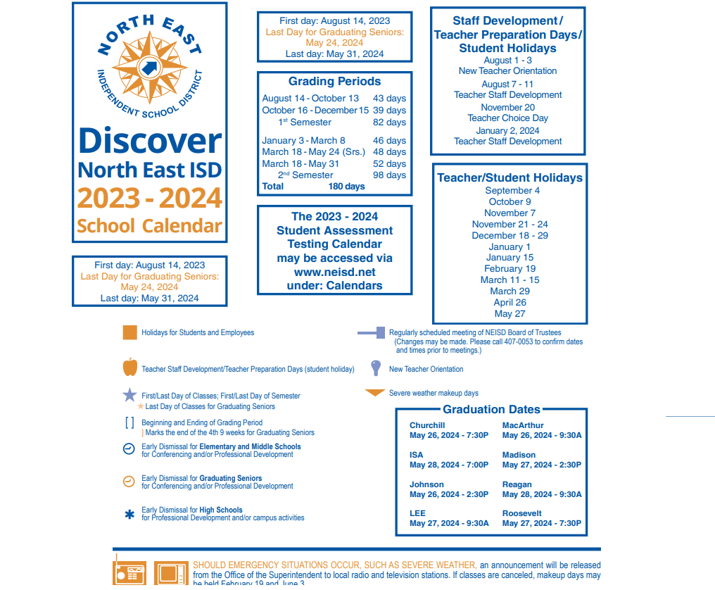 District School Academic Calendar Key for Alter Middle