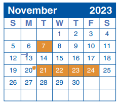 District School Academic Calendar for Alter Middle for November 2023