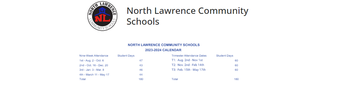 District School Academic Calendar Key for Parkview Intermediate School