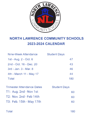 District School Academic Calendar Legend for Parkview Intermediate School