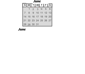 District School Academic Calendar for Dubois Middle School for June 2024