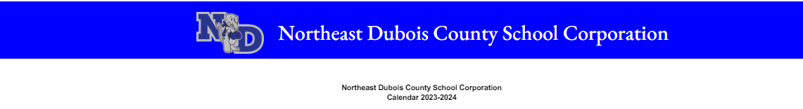District School Academic Calendar for Dubois Middle School
