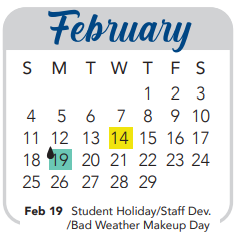 District School Academic Calendar for Meadow Village Elementary School for February 2024