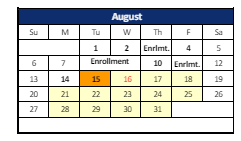 District School Academic Calendar for Maple Creek Middle Sch for August 2023