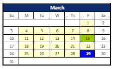 District School Academic Calendar for Maple Creek Middle Sch for March 2024