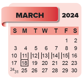 District School Academic Calendar for Ravenwood Elementary for March 2024