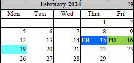 District School Academic Calendar for Kenwood Station Elementary School for February 2024